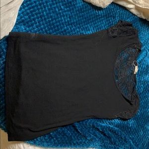 Black lace shirt